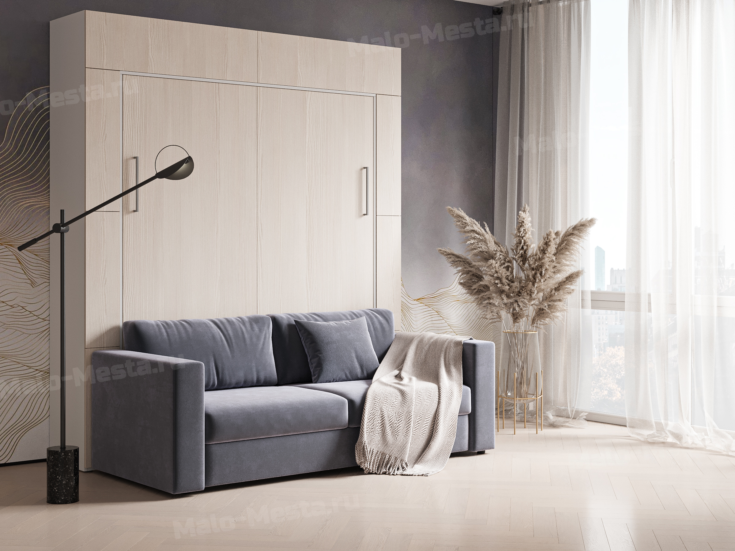 Шкаф-кровать с диваном Steady