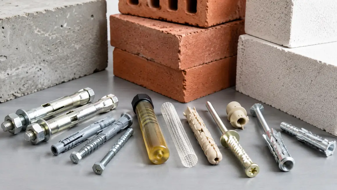 Анкеры для крепления шкаф-кровати к бетону, кирпичу и пеноблоку